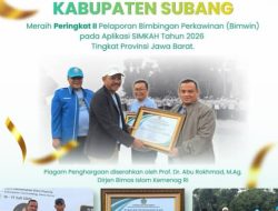 Kemenag Kabupaten Subang Raih Peringkat II Pelaporan BIMWIN SiMKAH Tingkat Jawa Barat 2026